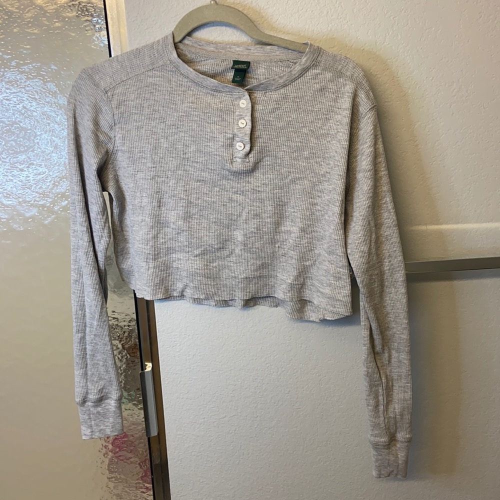 Wild fable Henley crop top